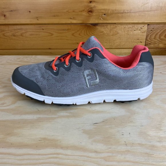 FootJoy Gray and Pink Athletic Shoes - Picture 1 of 8